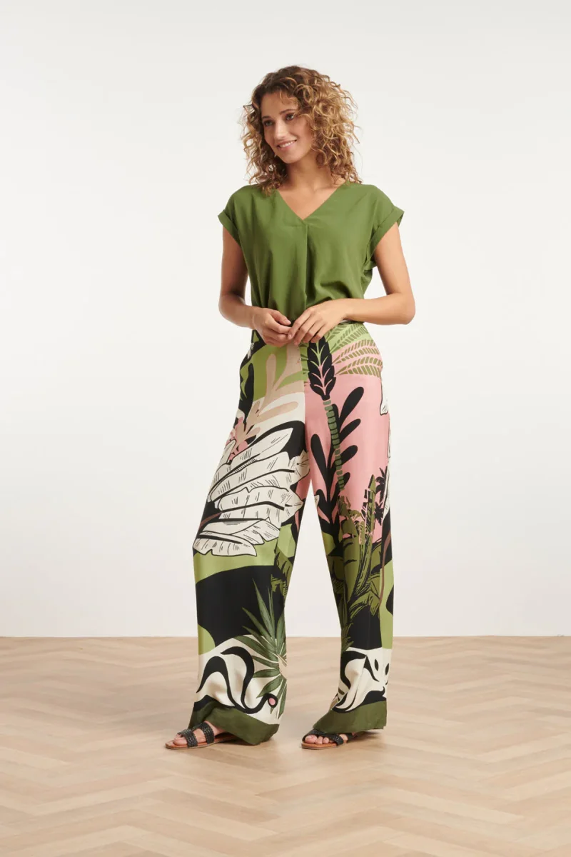 24089 Eenvoudige Losvallende Elegante Topwarm Mos | Army - Afbeelding 4