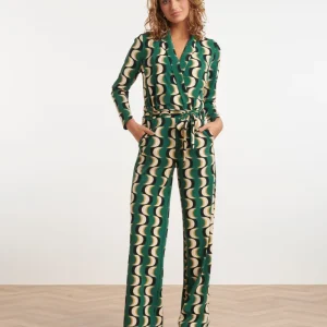 24816 Retro Geprinte Travel Kwaliteit Jumpsuit | Muticolour