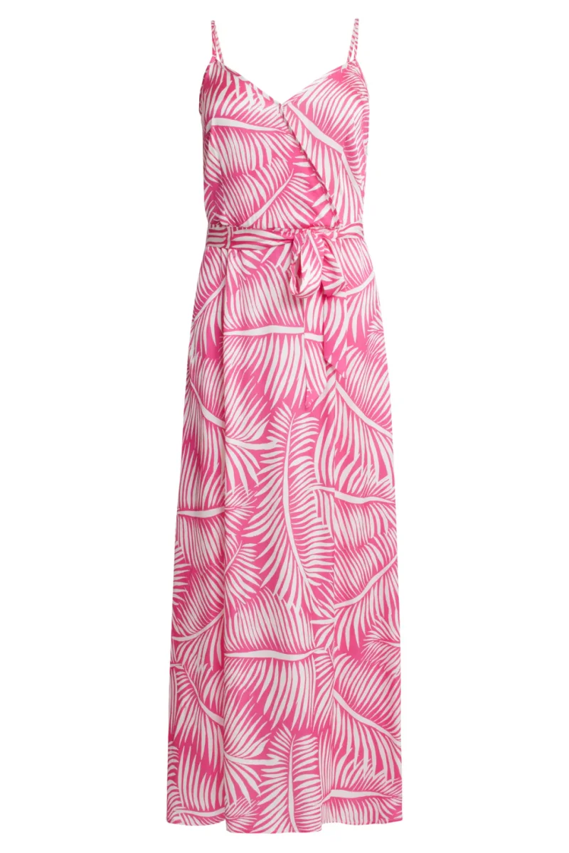 25340, Jurken | Fuchsia - White - Afbeelding 7