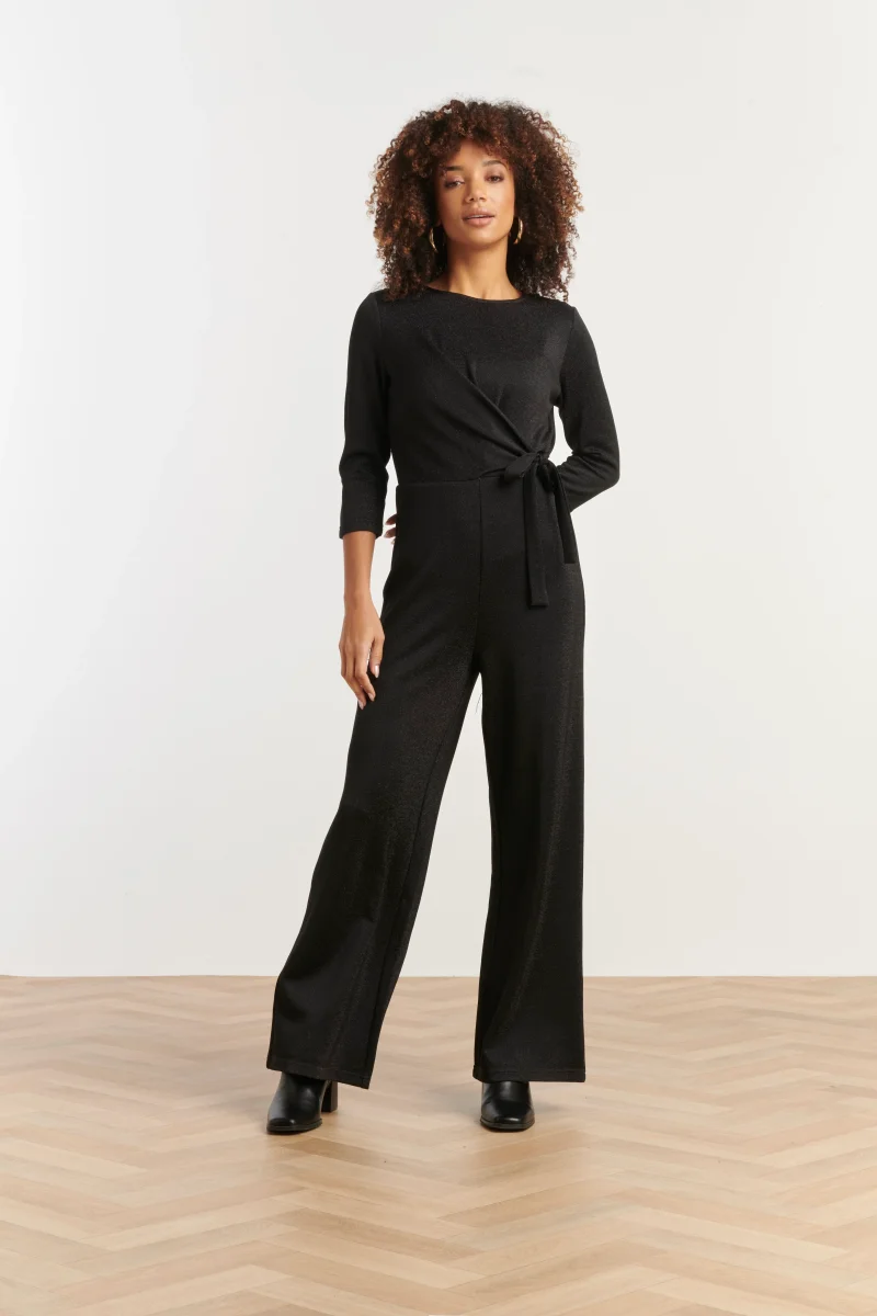 25637 Stijlvolle Jumpsuit Met Lurex | Black - Afbeelding 2