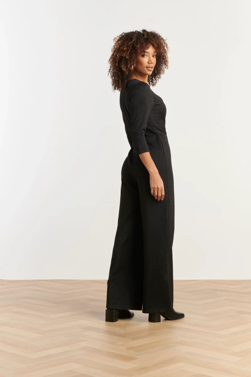25637 Stijlvolle Jumpsuit Met Lurex | Black - Afbeelding 5