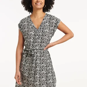 35120, Jurken | Black - Off White