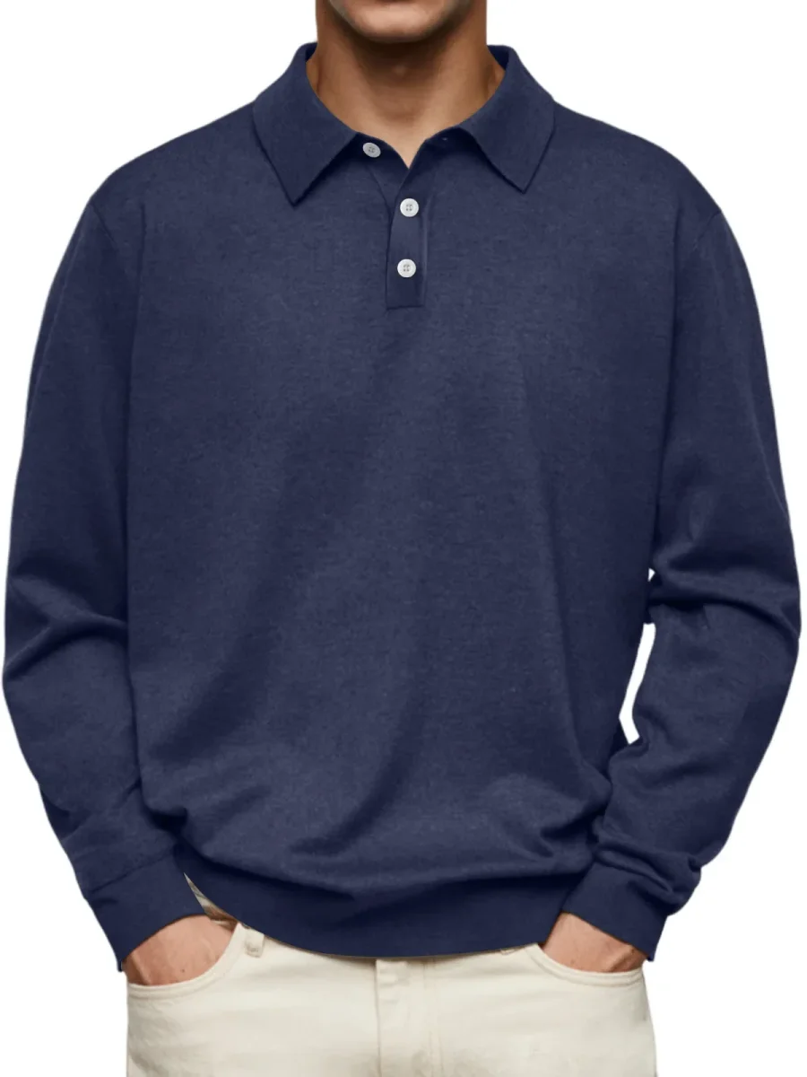 Beeckhoven™ | Casual Poloshirt Met Lange Mouwen - Afbeelding 9