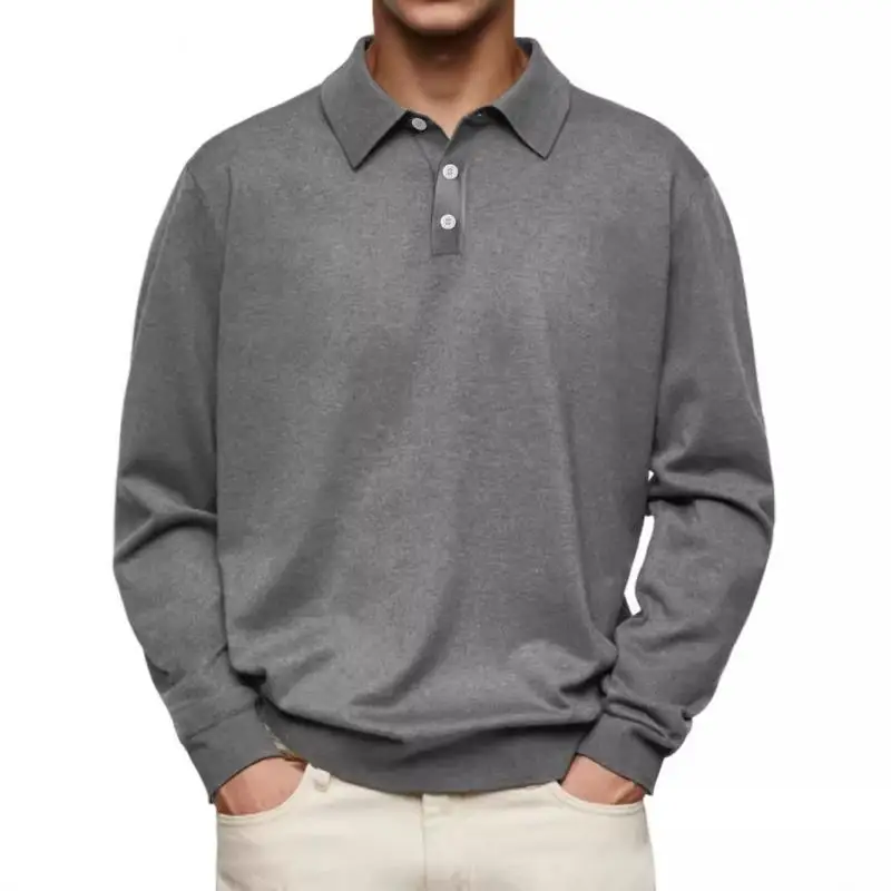 Beeckhoven™ | Casual Poloshirt Met Lange Mouwen - Afbeelding 3