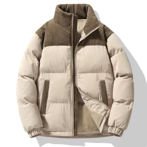 Arthur | Winter pufferjas met color block voor heren