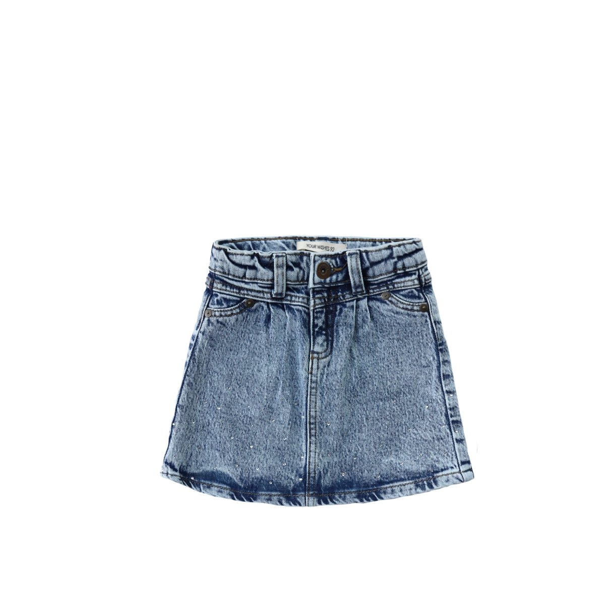 Stretch Denim | Glitter Skirt | Sky Blue - Afbeelding 2