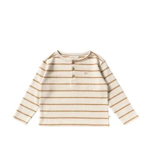 Stripe Terry | Relaxed Granddad Longsleeve | Multicolor