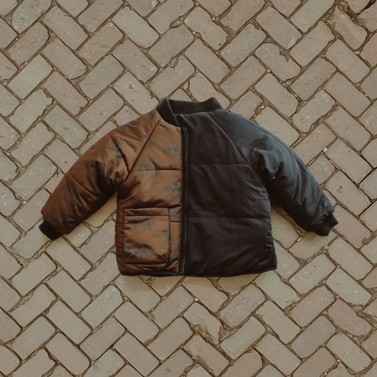 Orino | Reversable jacket | Cacoa Brown - Afbeelding 4