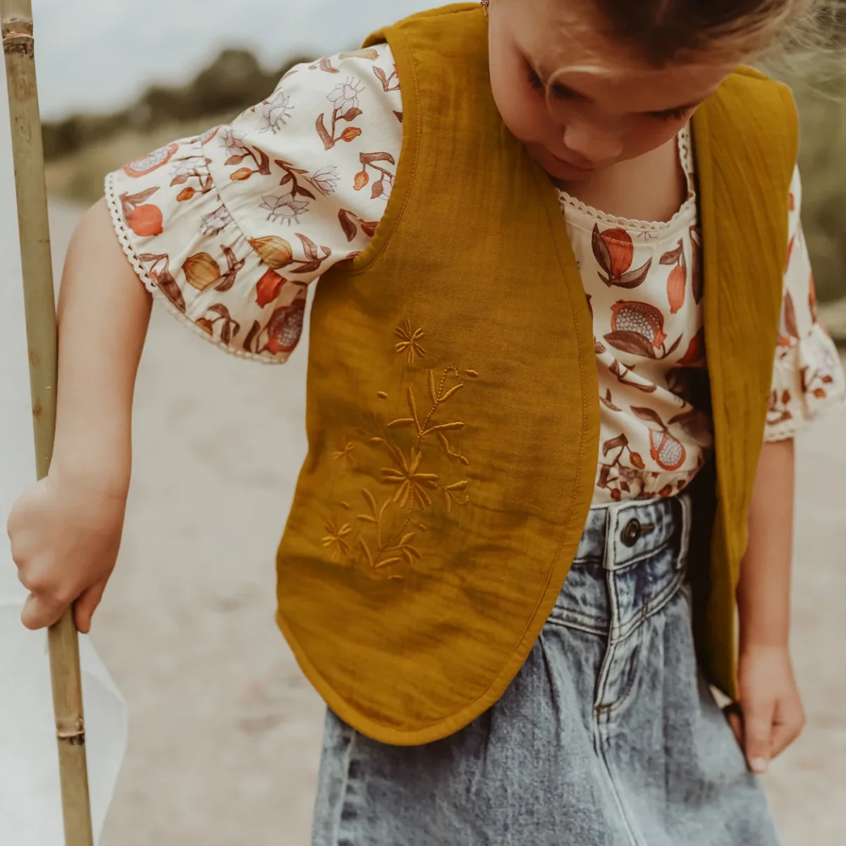 Poppy | Muslin | Saffron - Afbeelding 4