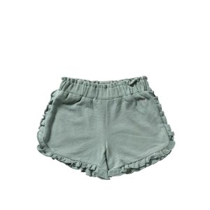 Textured Jersey | Ruffle Shorts | Ocean